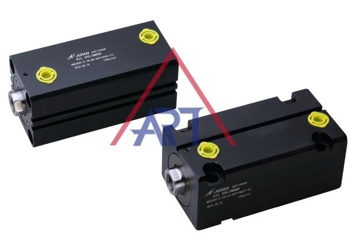 Piede compatto Glange del cilindro idraulico di acciaio al carbonio del foro 63mm 80mm 100mm con 2 scanalature del sensore